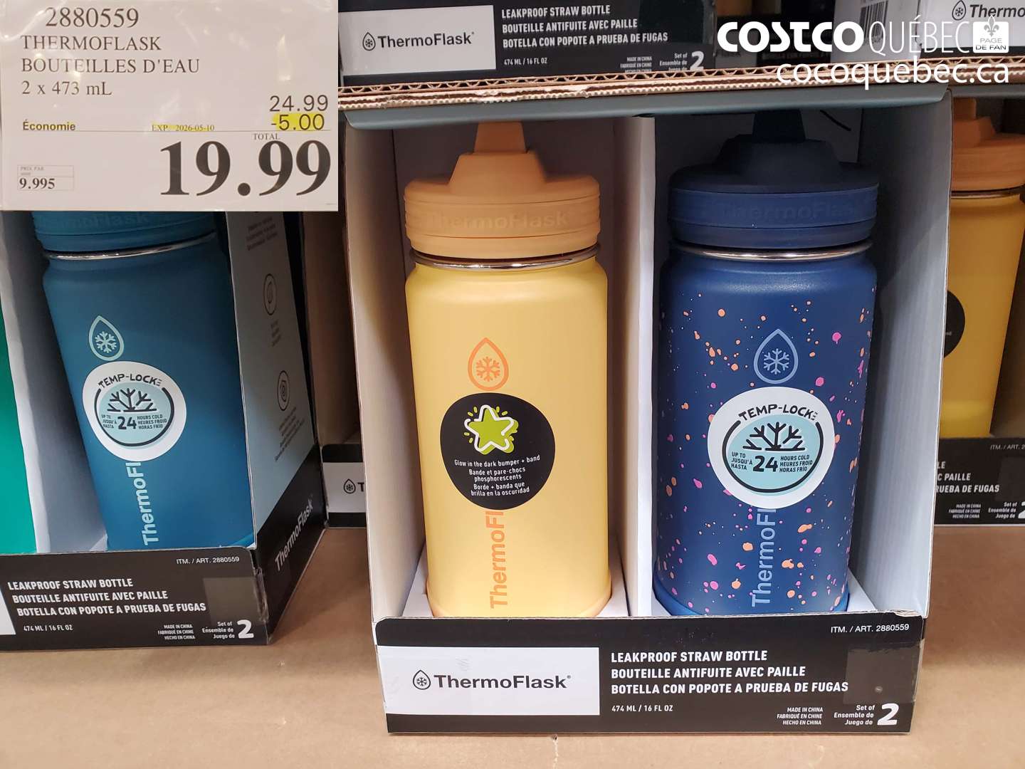 2880559 THERMOFLASK BOUTEILLES D'EAU ($5.00 INSTANT SAVINGS EXPIRES ON 2026-05-10) $19.99