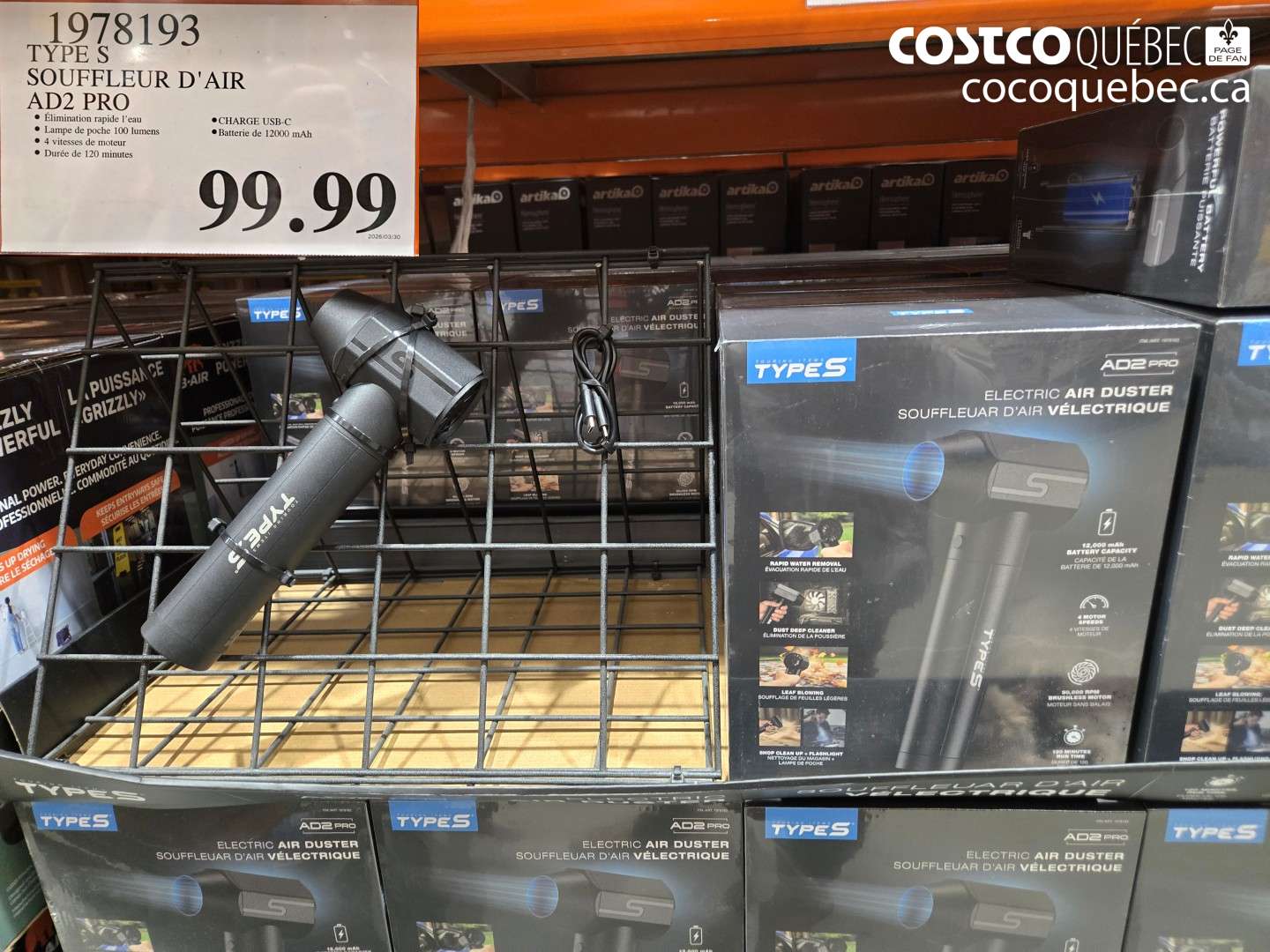 19781913 TYPE S SOUFFLEUR D'AIR AD2 PRO $99.99