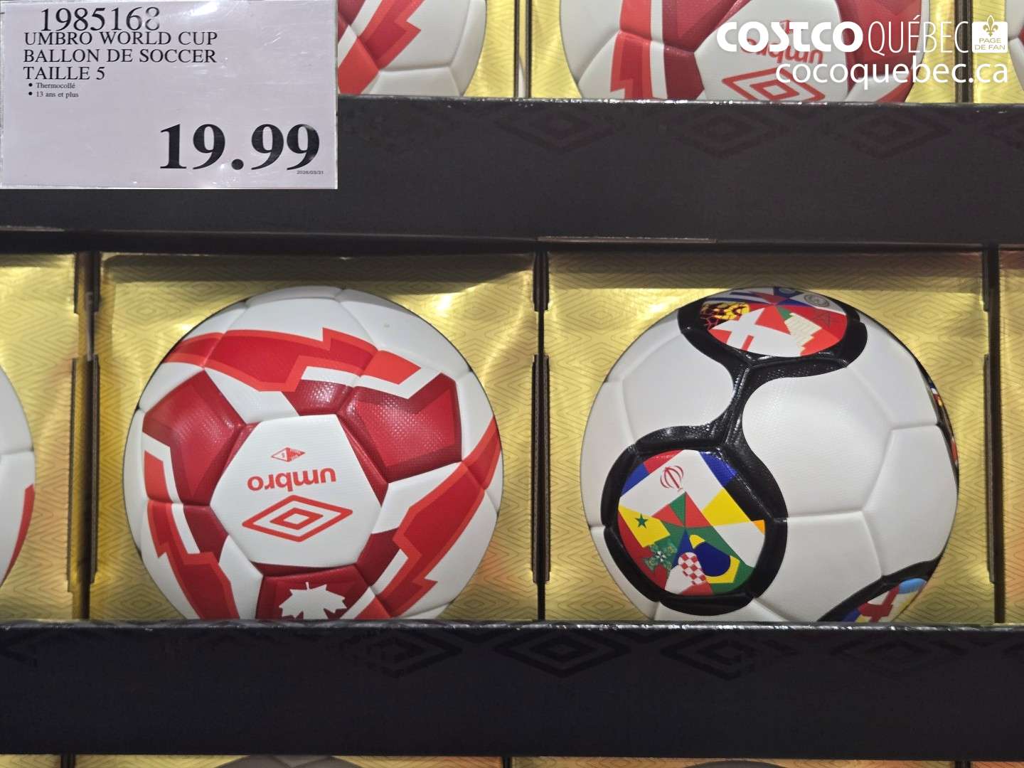 1985168 UMBRO WORLD CUP BALLON DE SOCCER TAILLE 5 $19.99