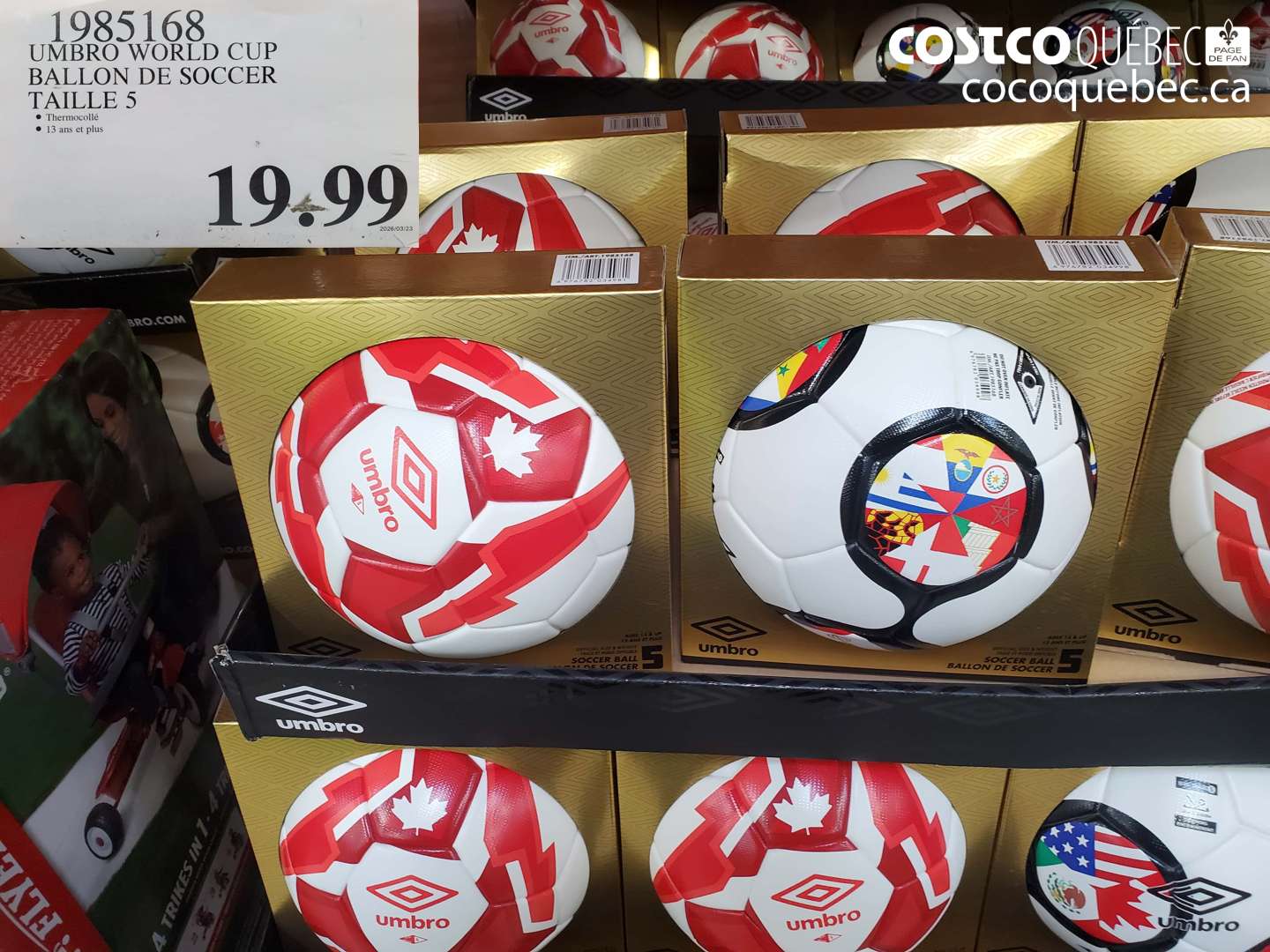 1985168 UMBRO WORLD CUP BAL LON DE SOCCER TAILLE 5 $19.99