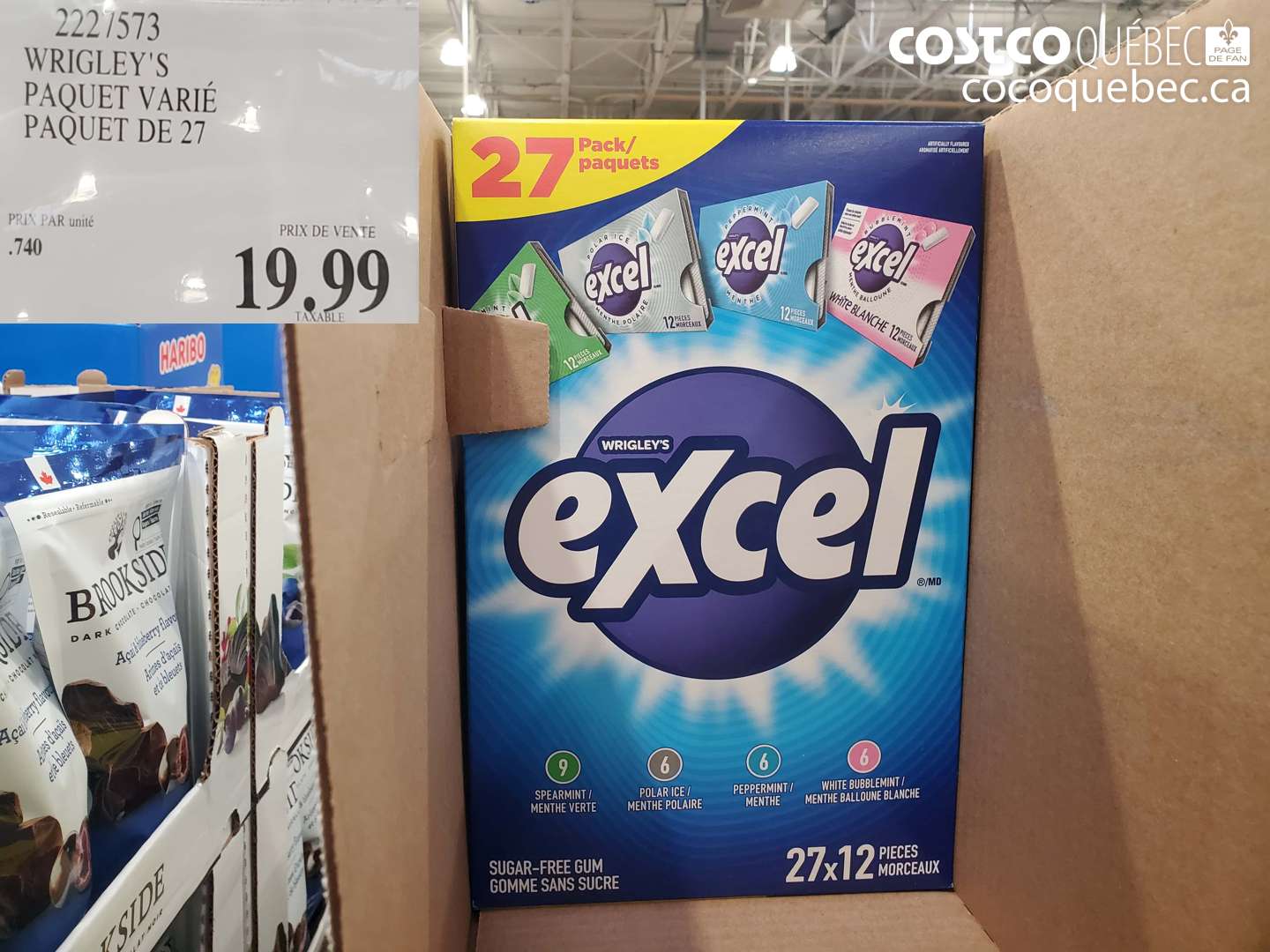 2227573 WRIGLEY'S PAQUET VARIÉ PAQUET DE 27 $19.99