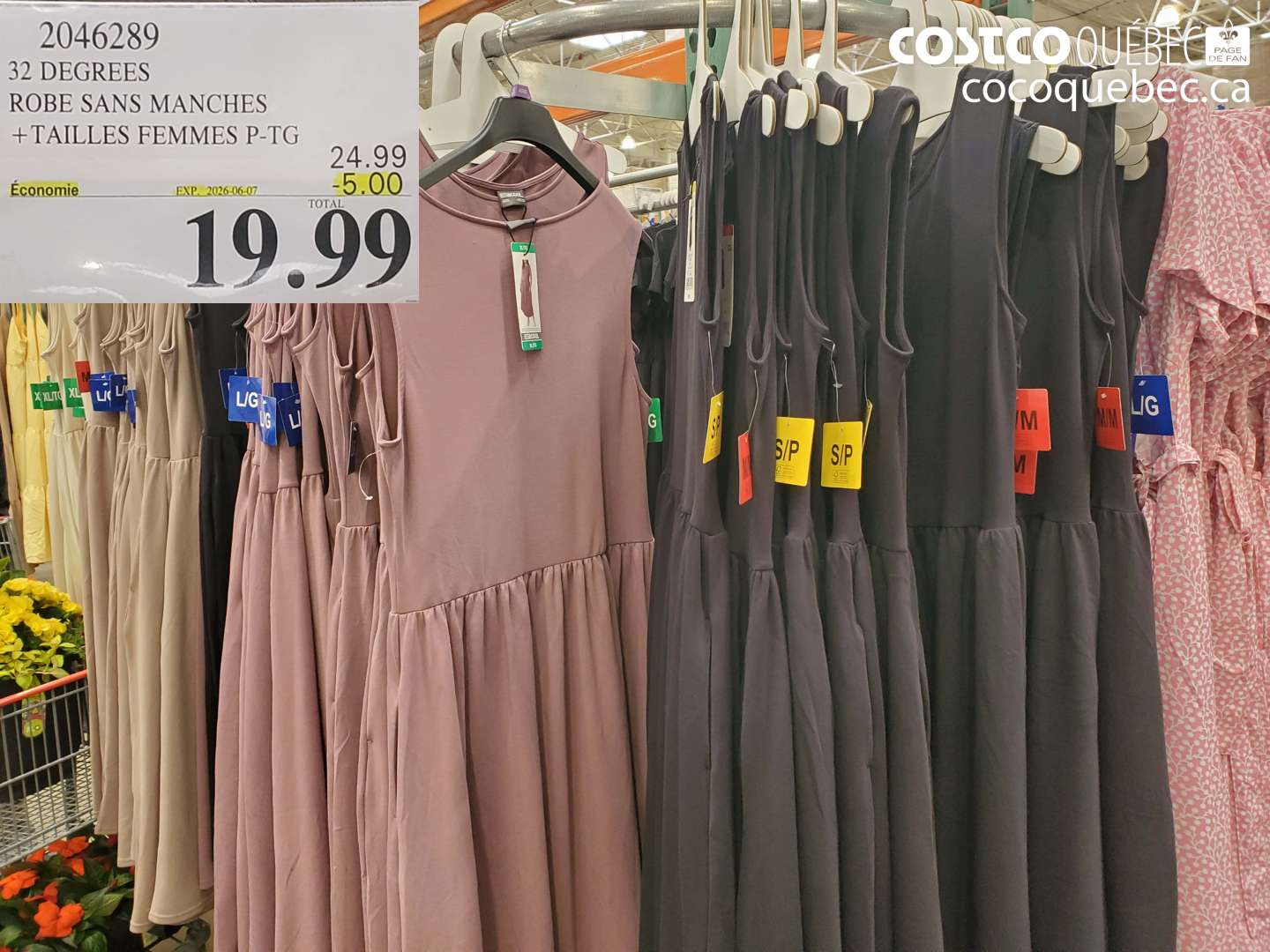 2046289 32 DEGREES ROBE SANS MANCHES ($5.00 INSTANT SAVINGS EXPIRES ON 2026-06-07) $19.99