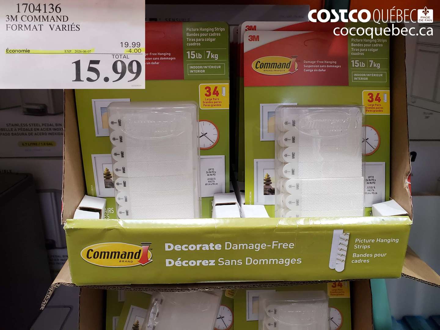 1704136 3M COMMAND FORMAT VARIÉS ($4.00 INSTANT SAVINGS EXPIRES ON 2026-06-07) $15.99
