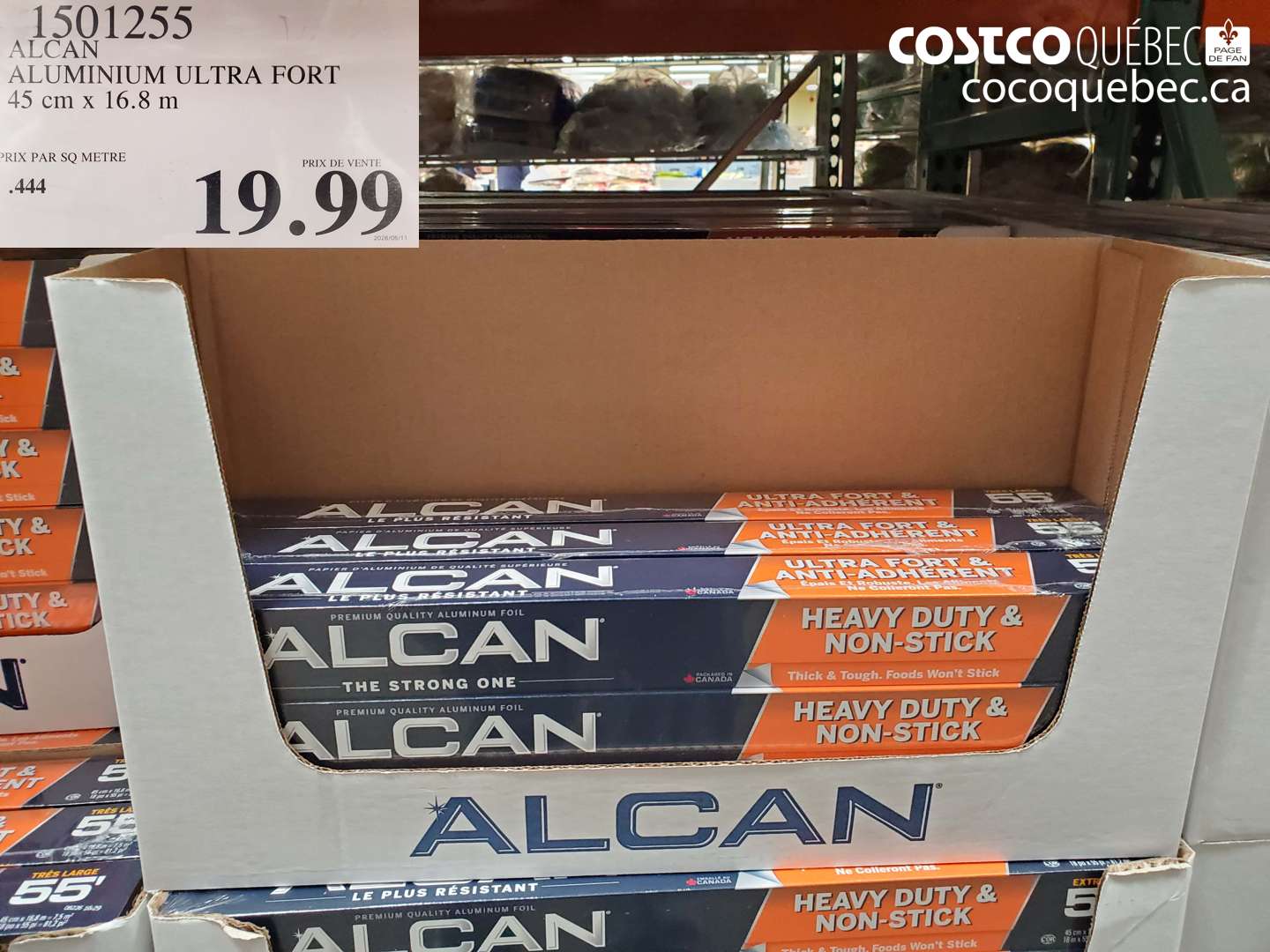 1501255 ALCAN ALUMINIUM ULTRA FORT 45 CM X 16.8 M $19.99
