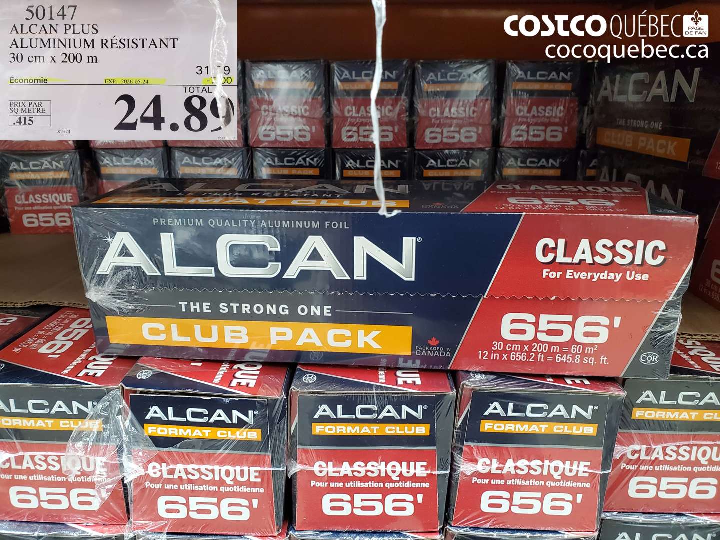 50147 ALCAN PLUS ALUMINIUM RÉSISTANT 30 CM X 200 M ($7.00 INSTANT SAVINGS EXPIRES ON 2026-05-24) $24.89