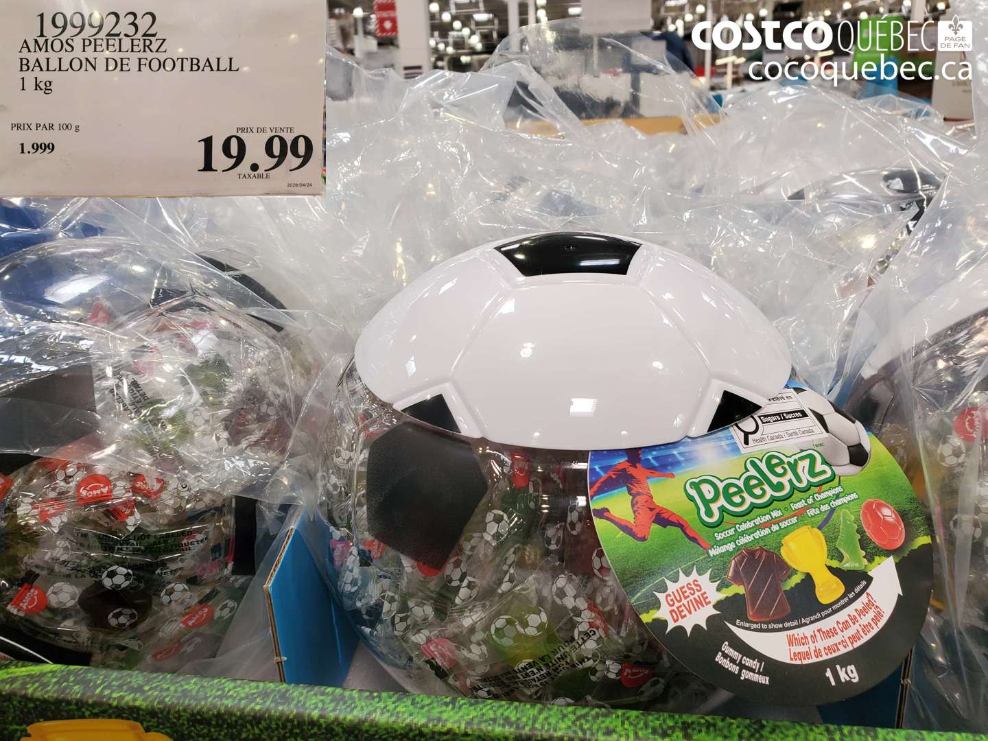 1999232 AMOS PEELERZ BALLON DE FOOTBALL 1 KG $19.99