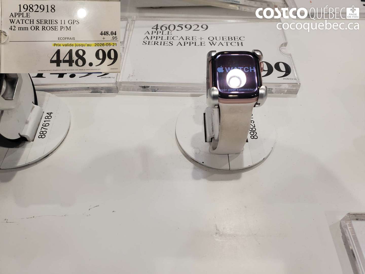 1982918 APPLE WATCH SERIES 11 GPS 42 MM OR ROSE P/M (EXPIRES ON 2026-05-21) $448.99