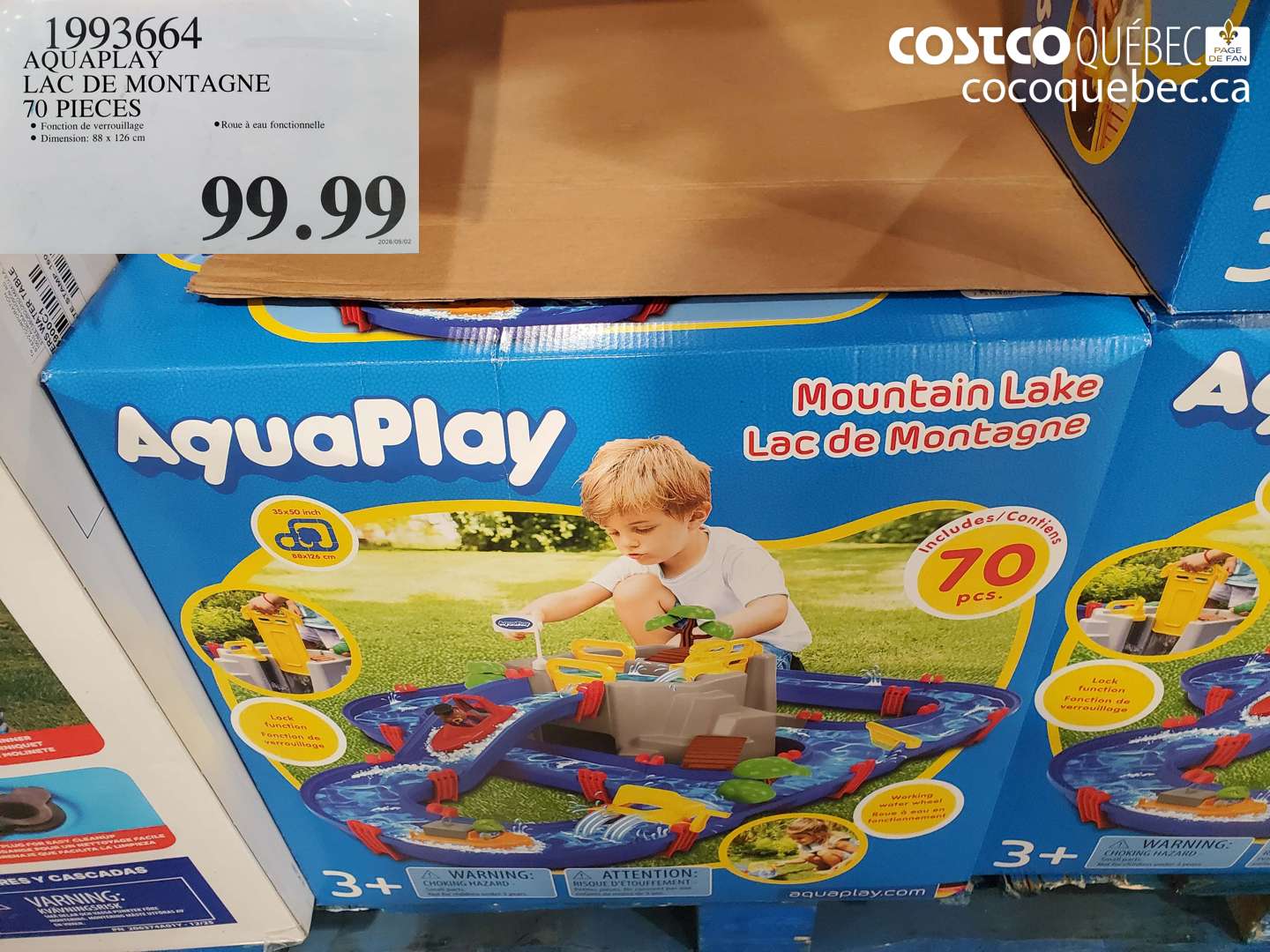 1993664 AQUAPLAY LAC DE MONTAGNE 70 PIECES $99.99