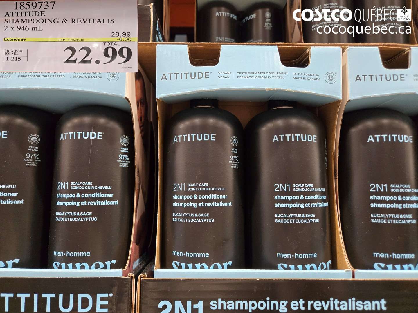 1859737 ATTITUDE SHAMPOOING & REVITALIS ($6.00 INSTANT SAVINGS EXPIRES ON 2026-05-10) $22.99