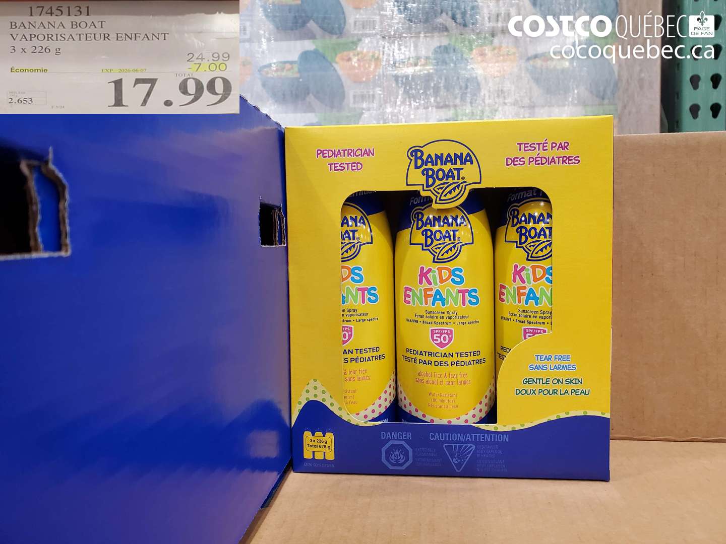 1745131 BANANA BOAT VAPORISATEUR ENFANT ($7.00 INSTANT SAVINGS EXPIRES ON 2026-06-07) $17.99