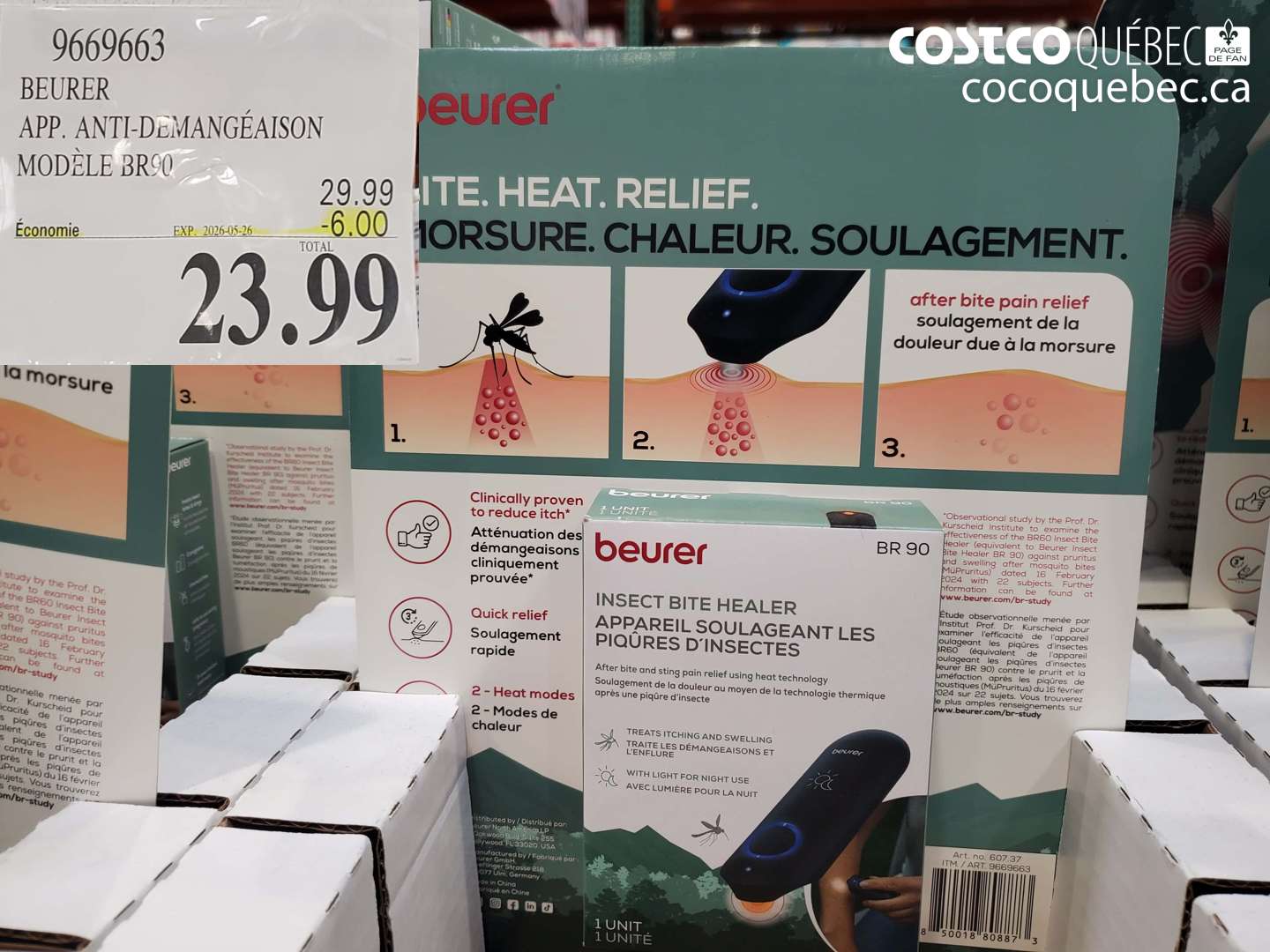 9669663 BEURER APP. ANTI-DÉMANGEAISON MODÈLE BR90 ($6.00 INSTANT SAVINGS EXPIRES ON 2026-05-26) $23.99