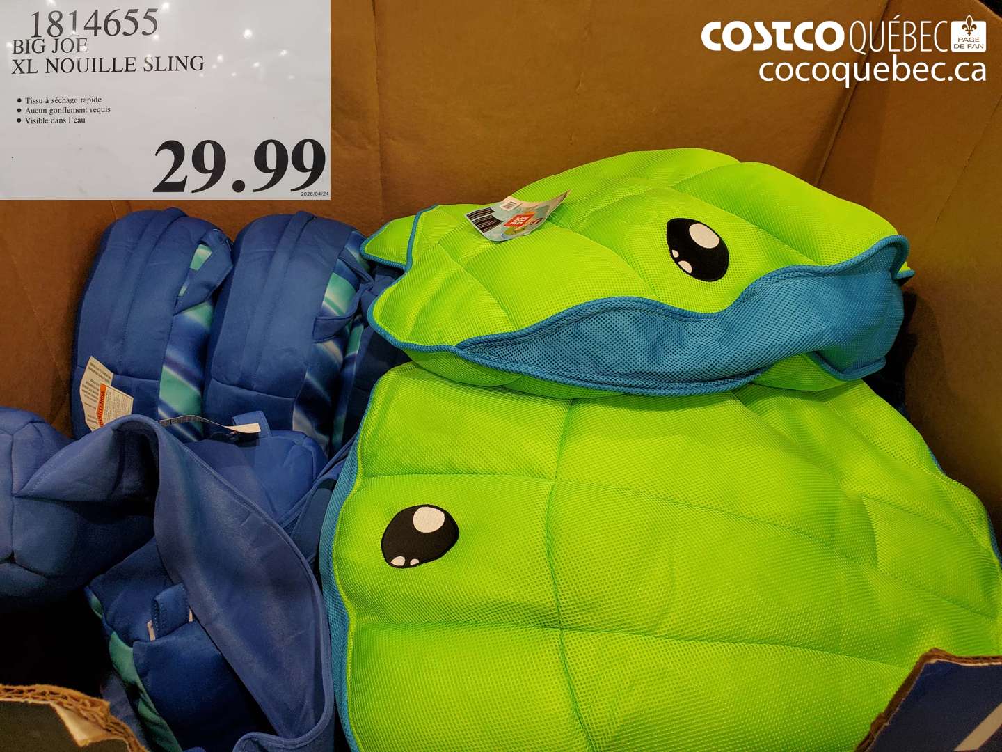 1814655 BIG JOE XL NOUILLE SLING $29.99