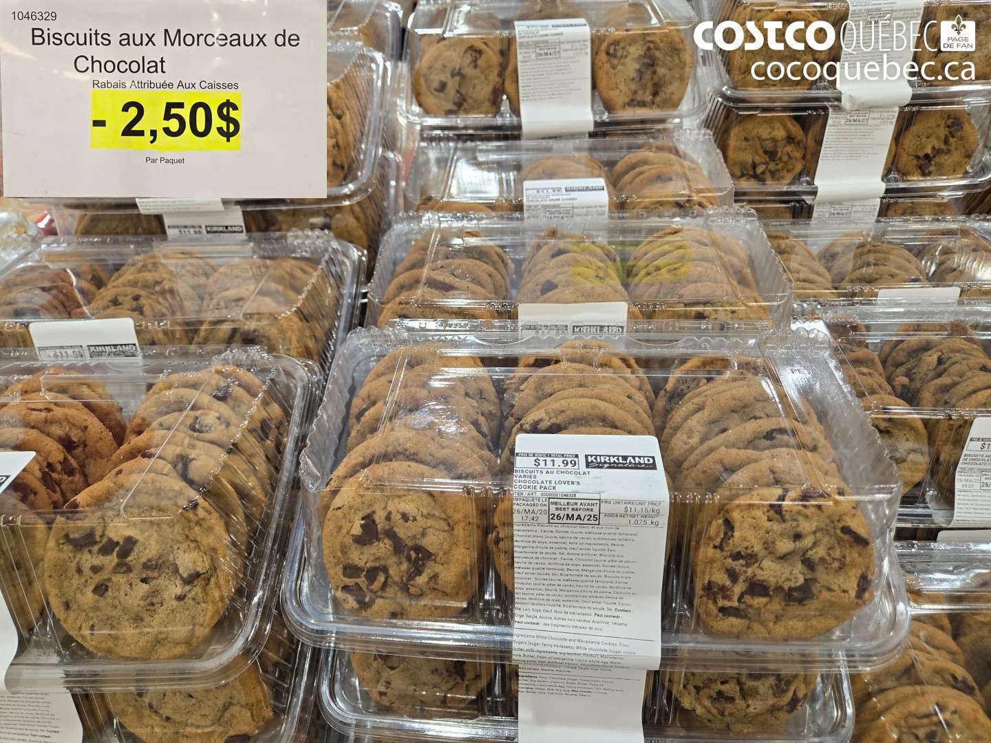 1046329 BISCUITS AUX MORCEAUX DE CHOCOLAT ($2.50 INSTANT SAVINGS)