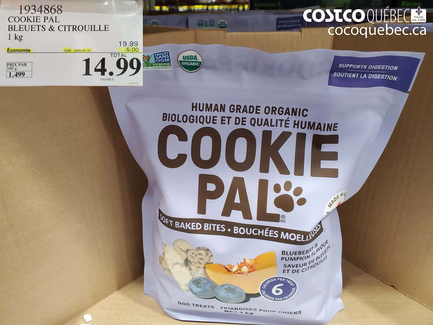 1934868 COOKIE PAL BLEUETS & CITROUILLE ($5.00 INSTANT SAVINGS EXPIRES ON 2026-05-10) $14.99