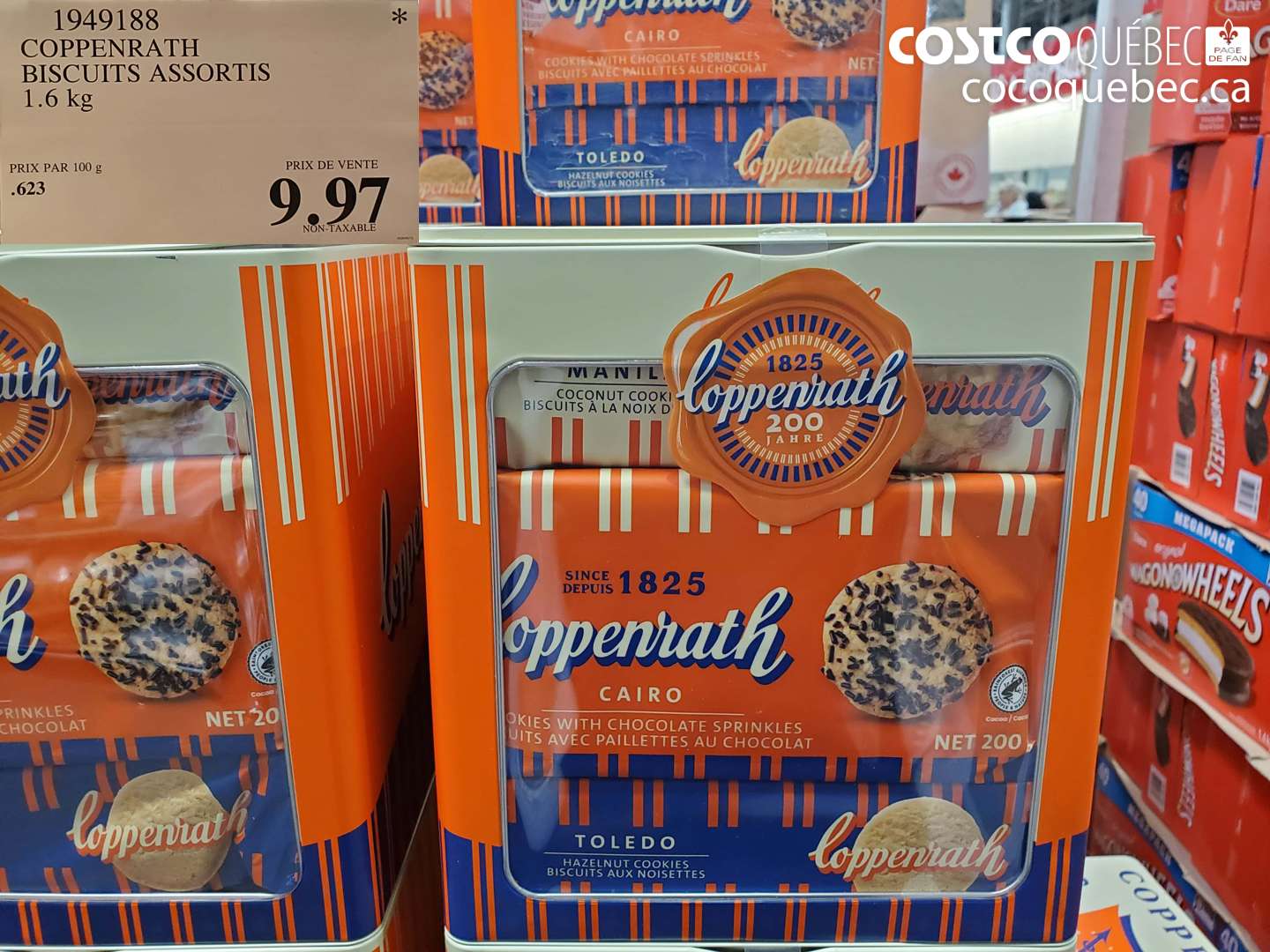 1949188 COPPENRATH BISCUITS ASSORTIS 1.6 KG $9.97