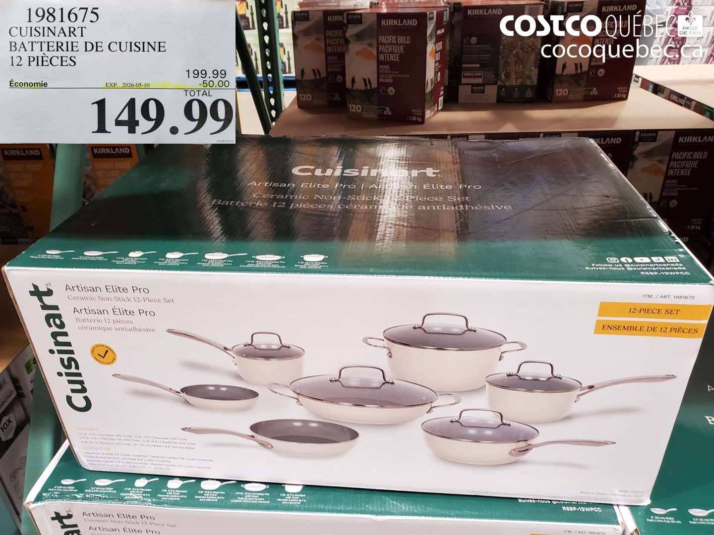 1981675 CUISINART BATTERIE DE CUISINE 12 PIÈCES ($50.00 INSTANT SAVINGS EXPIRES ON 2026-05-10) $149.99
