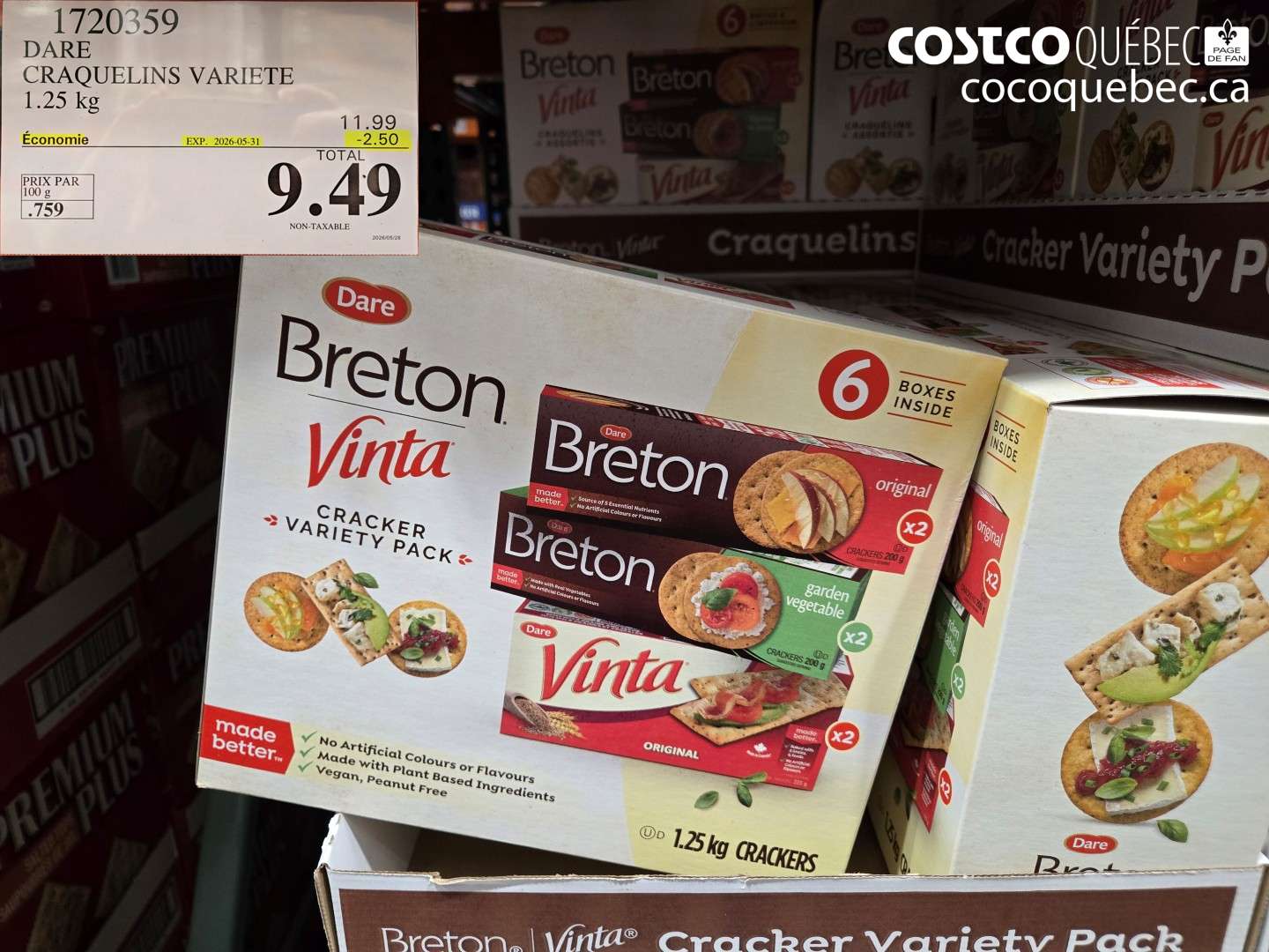 1720359 DARE CRAQUELINS VARIETE ($2.50 INSTANT SAVINGS EXPIRES ON 2026-05-31) $9.49