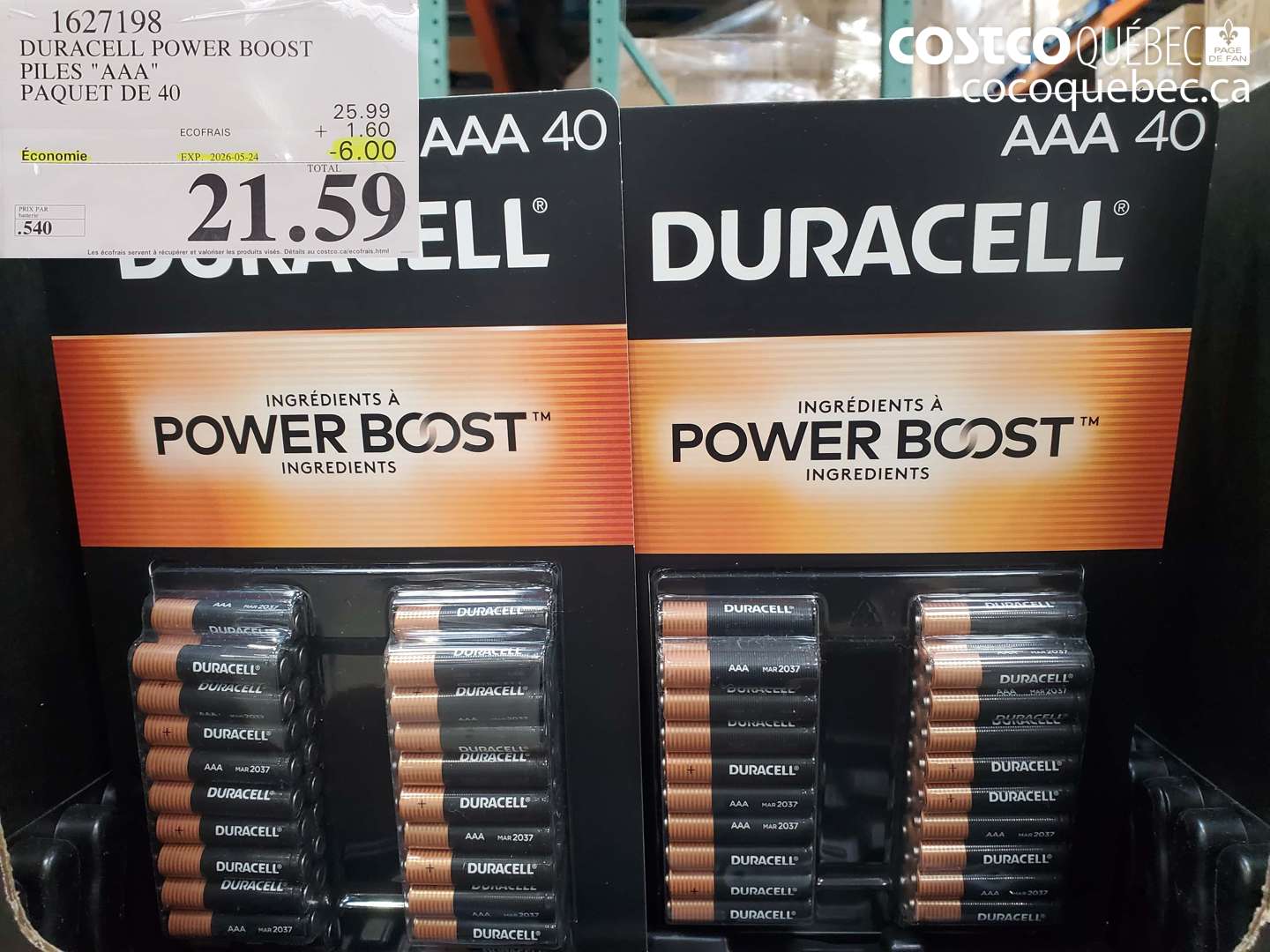 1627198 DURACELL POWER BOOST PILES 
