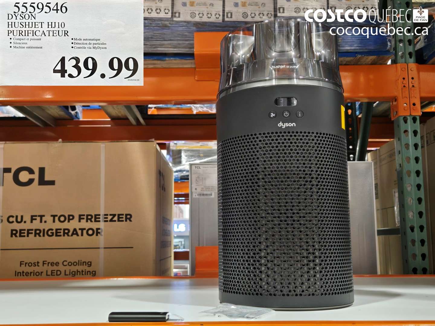 5559546 DYSON HUSHJET HJ10 PURIFICATEUR $439.99