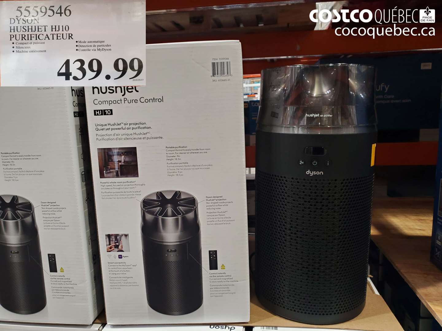 5559546 DYSON HUSHJET HJ10 PURIFICATEUR $439.99