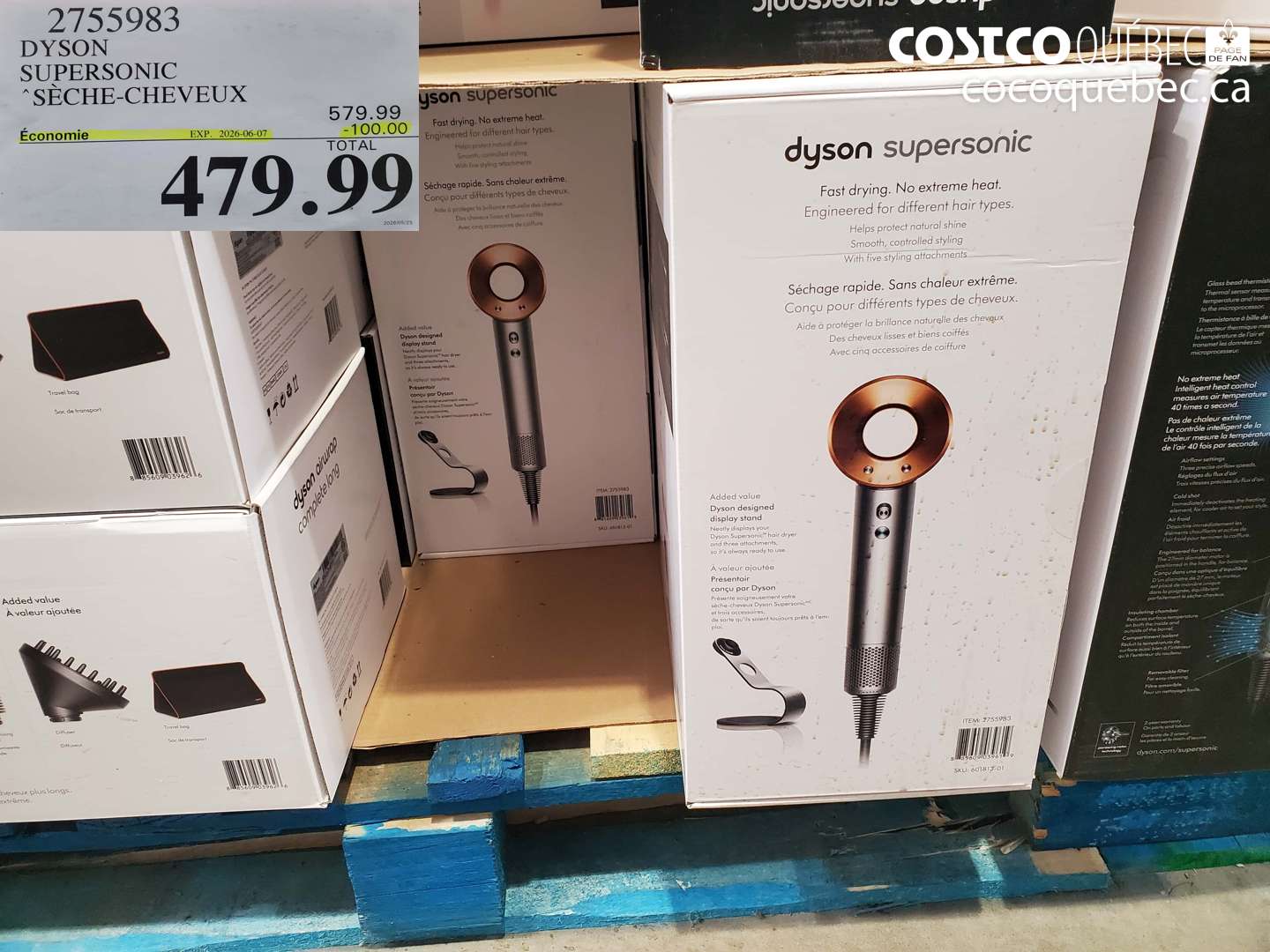 2755983 DYSON SUPERSONIC SÈCHE-CHEVEUX ($100.00 INSTANT SAVINGS EXPIRES ON 2026-06-07) $479.99