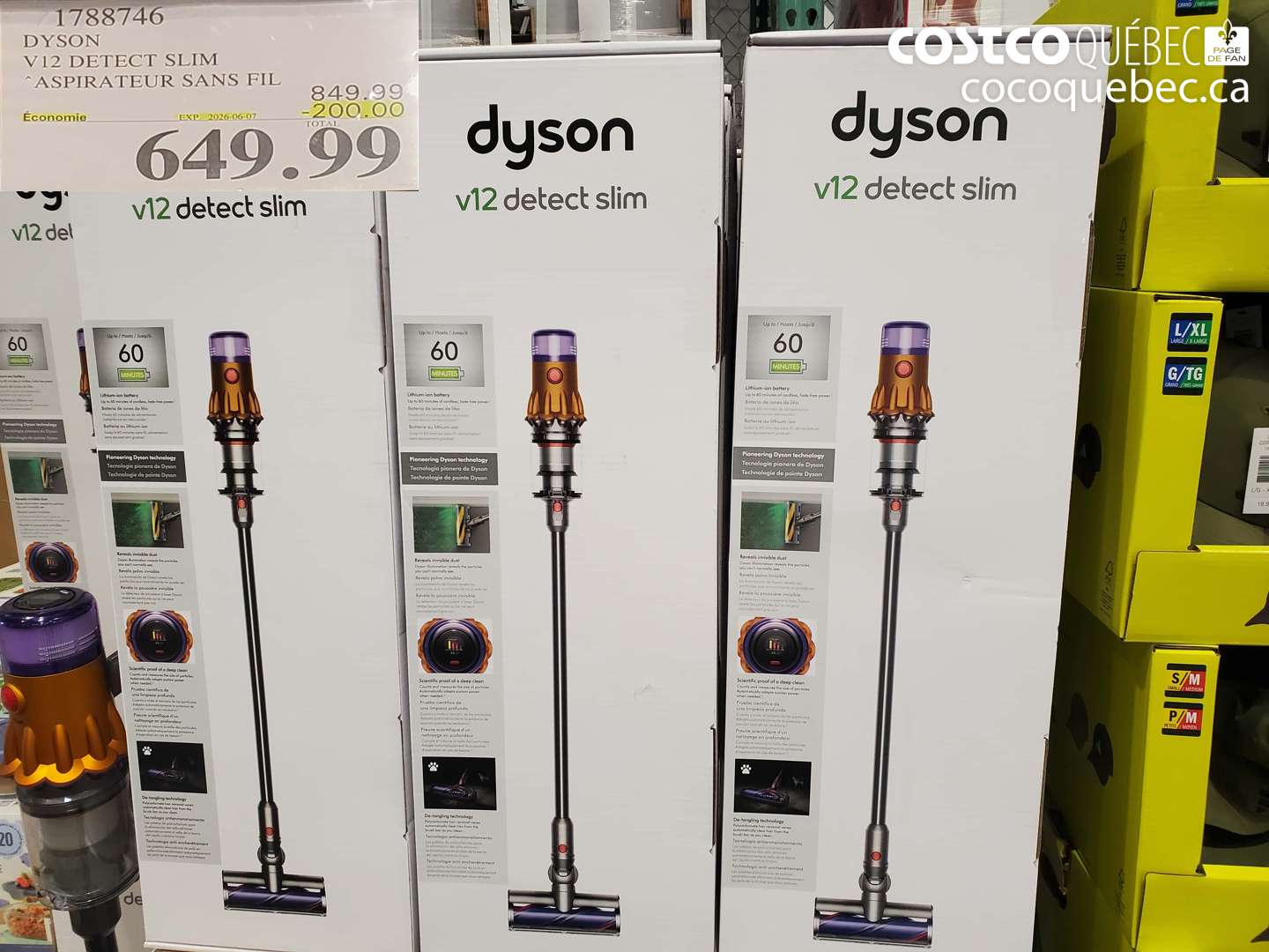 1788746 DYSON V12 DETECT SLIM ($200.00 INSTANT SAVINGS EXPIRES ON 2026-06-07) $649.99