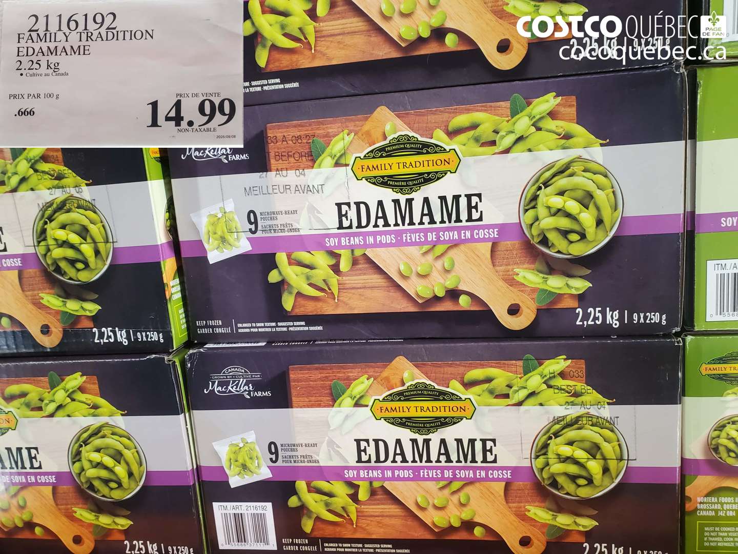 2116192 FAMILY TRADITION EDAMAME 2.25 KG $14.99