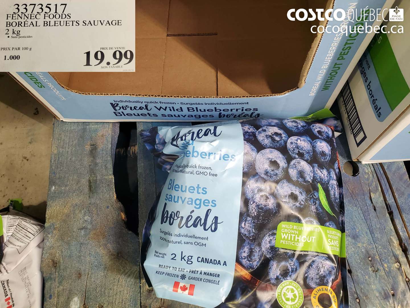 3373517 FENNEC FOODS BOREAL BLEUETS SAUVAGE 2 KG $19.99
