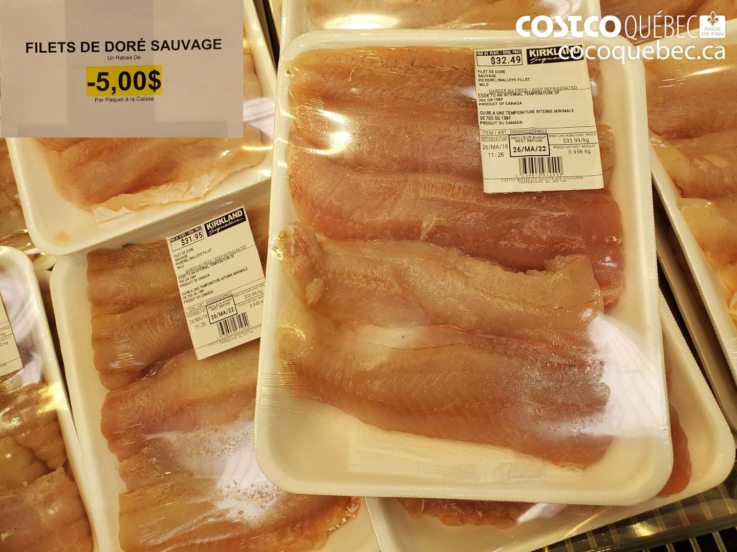000 FILETS DE DORÉ SAUVAGE ($5.00 INSTANT SAVINGS)