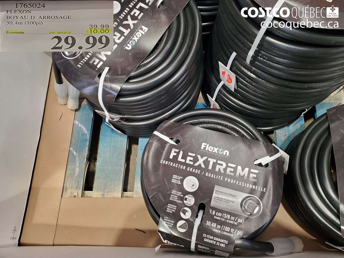1765024 FLEXON BOYAU D'ARROSAGE 30.4M (100PI) ($10.00 INSTANT SAVINGS EXPIRES ON 2026-05-10) $29.99