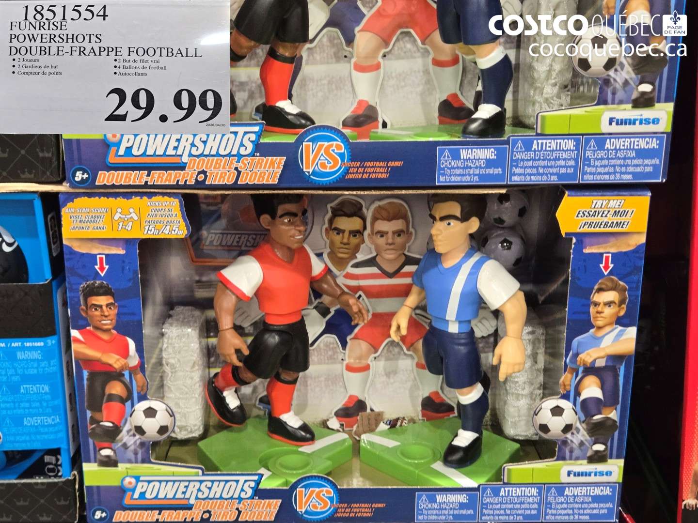 1851554 FUNRISE POWERSHOTS DOUBLE-FRAPPE FOOTBALL $29.99