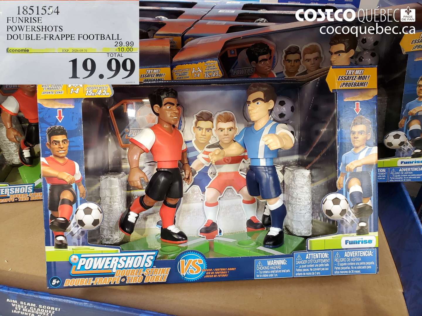 1851554 FUNRISE POWERSHOTS DOUBLE-FRAPPE FOOTBALL ($10.00 INSTANT SAVINGS EXPIRES ON 2026-05-31) $19.99