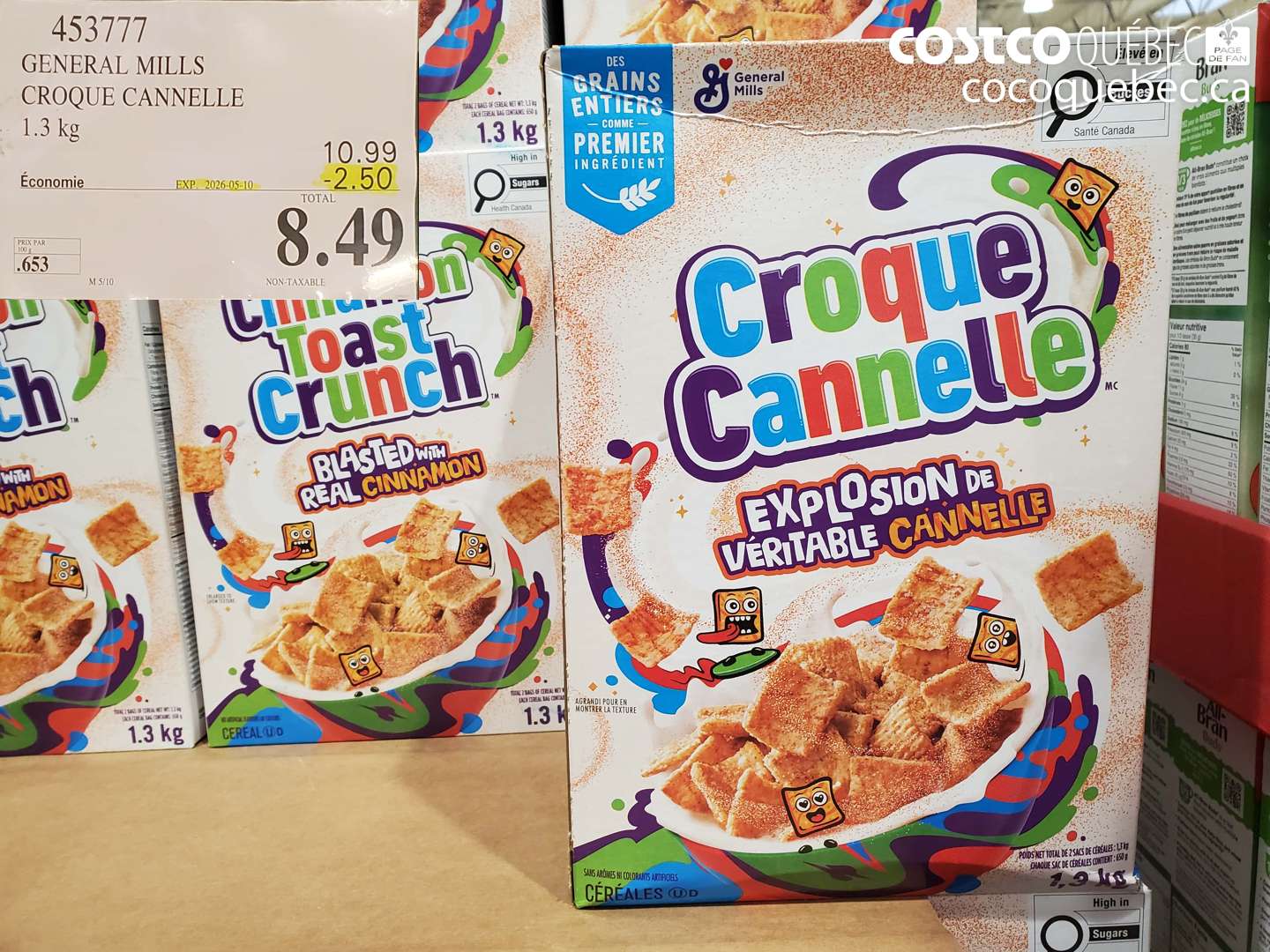 453777 GENERAL MILLS CROQUE CANNELLE 1.3 KG ($2.50 INSTANT SAVINGS EXPIRES ON 2026-05-10) $8.49