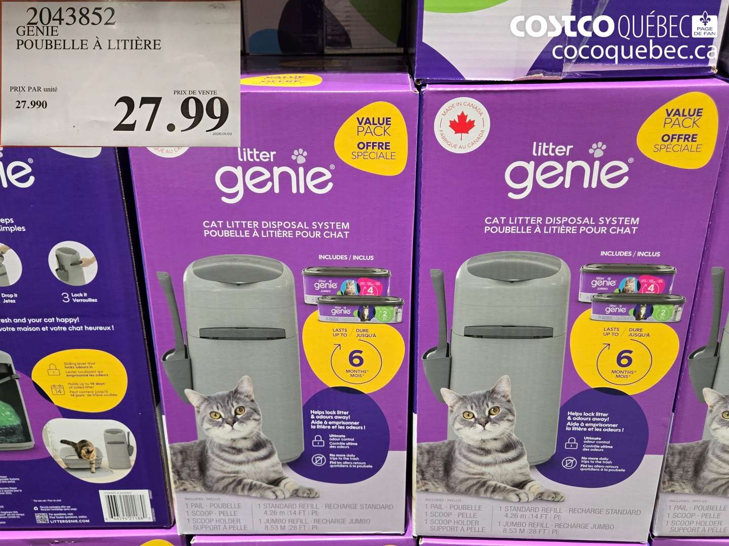 2043852 GENIE POUBELLE À LITIÈRE $27.99