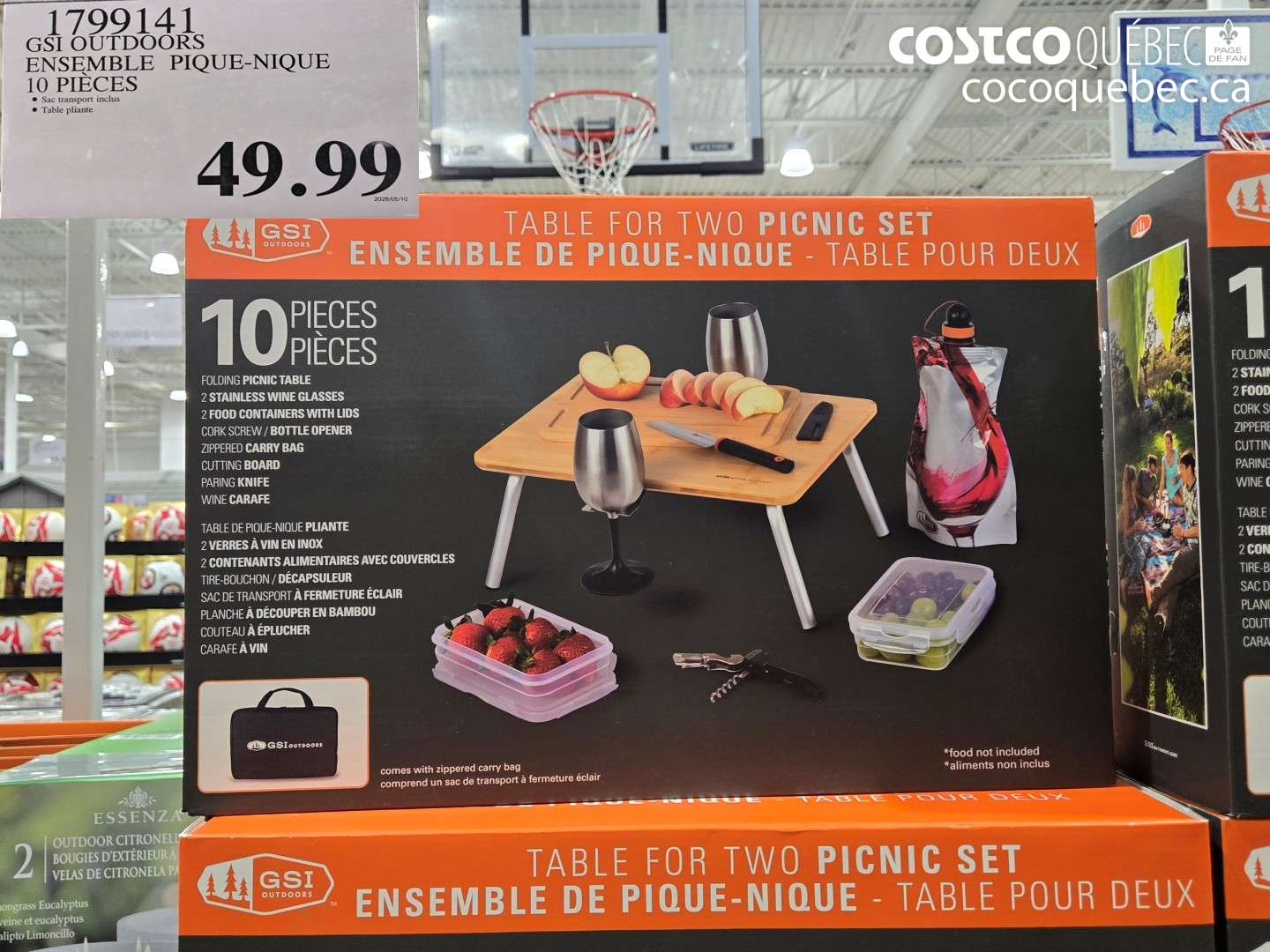1799141 GST OUTDOORS ENSEMBLE PIQUE-NIQUE 10 PIÈCES OFF $49.99