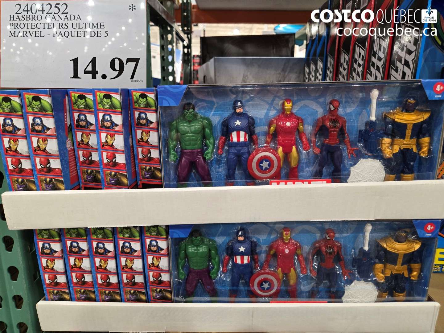 2404252 HASBRO CANADA PROTECTEURS ULTIME MARVEL - PAQUET DE 5 $14.97