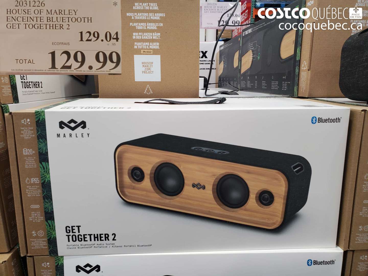 2031226 HOUSE OF MARLEY ENCEINTE BLUETOOTH GET TOGETHER 2 $129.99