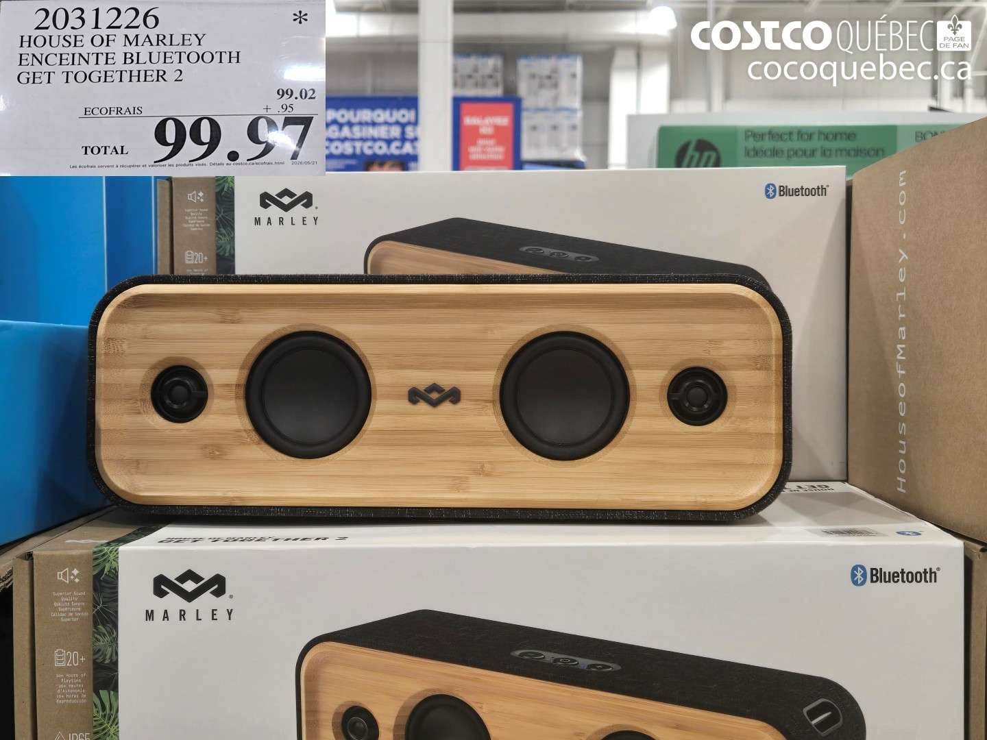 2031226 HOUSE OF MARLEY ENCEINTE BLUETOOTH GET TOGETHER 2 $99.97