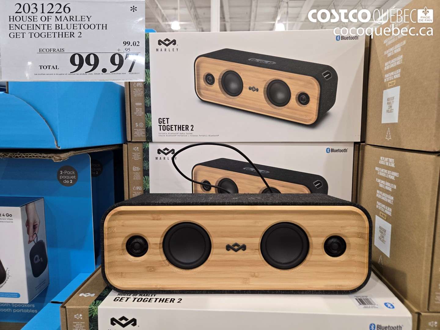 2031226 HOUSE OF MARLEY ENCEINTE BLUETOOTH GET TOGETHER 2 $99.97