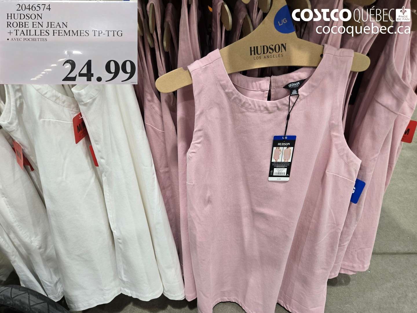 2046574 HUDSON ROBE EN JEAN + TAILLES FEMMES TP-TTG $24.99