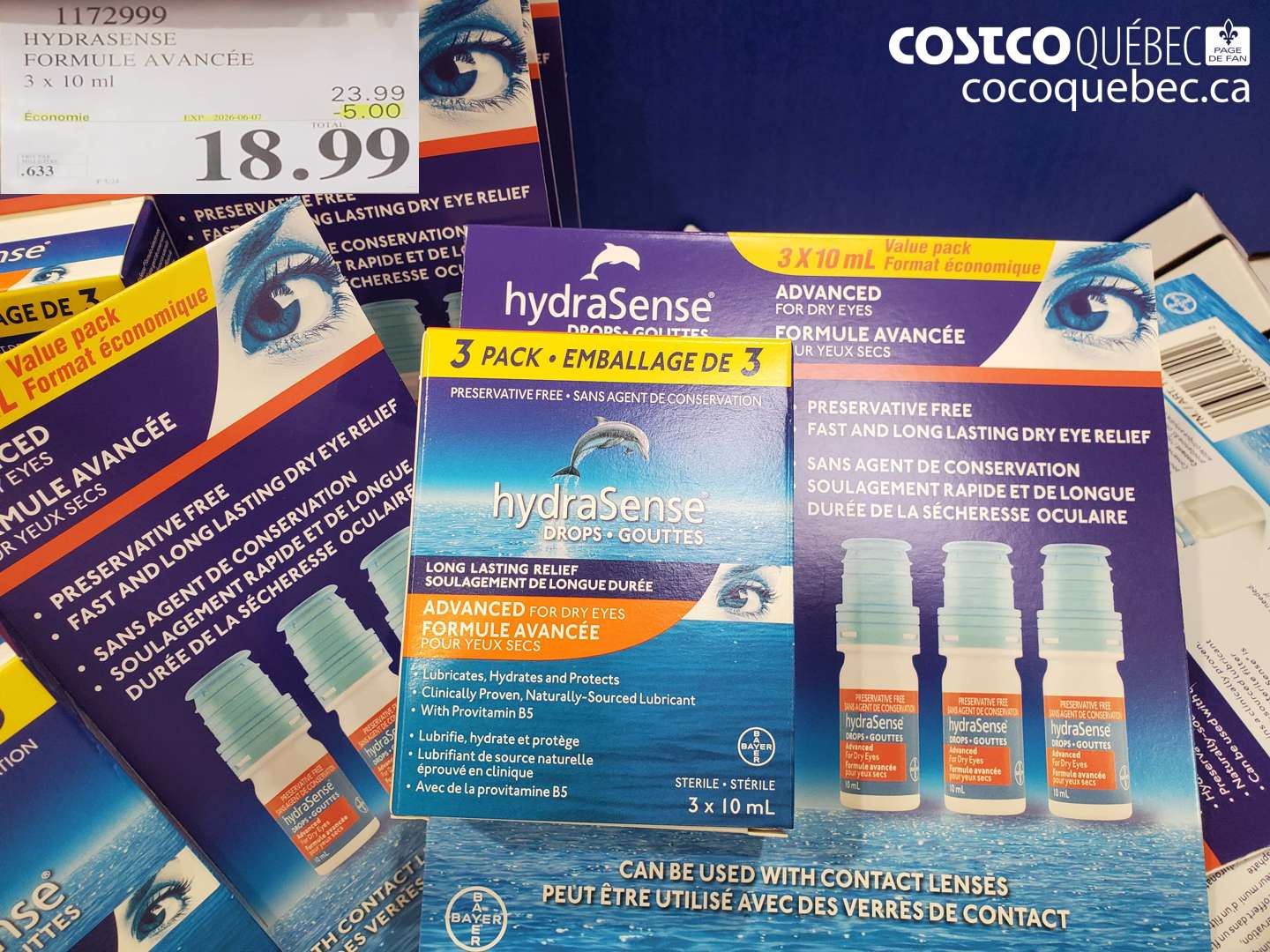 1172999 HYDRASENSE FORMULE AVANCÉE ($5.00 INSTANT SAVINGS EXPIRES ON 2026-06-07) $18.99