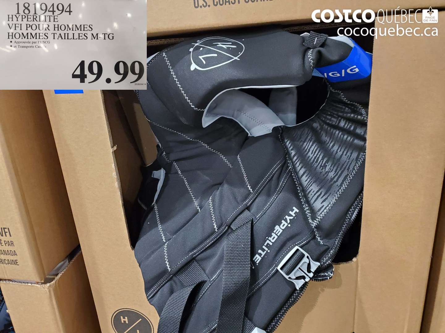 1819494 HYPERLITE VFI POUR HOMMES HOMMES TAILLES M-TG $49.99
