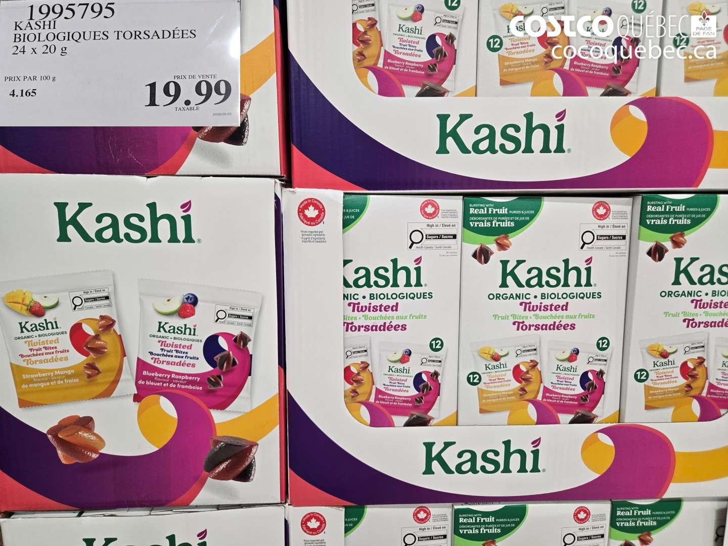 1995795 KASHI BIOLOGIQUES TORSADÉES $19.99