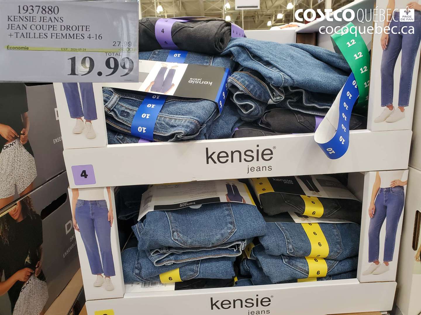 1937880 KENSIE JEANS JEAN COUPE DROITE + TAILLES FEMMES 4-16 ($8.00 INSTANT SAVINGS EXPIRES ON 2026-05-24) $19.99