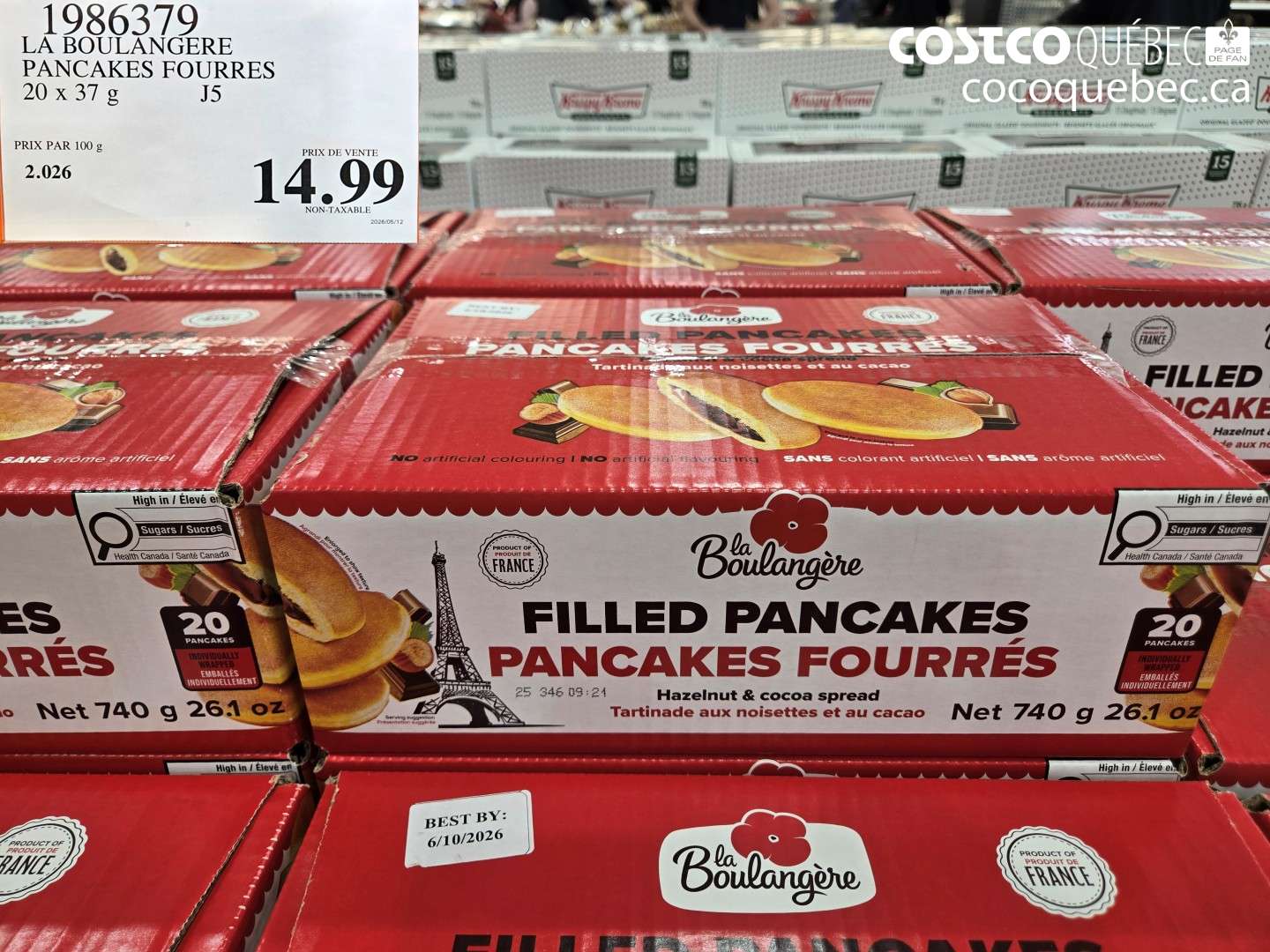 1986379 LA BOULANGERE PANCAKES FOURRES $14.99
