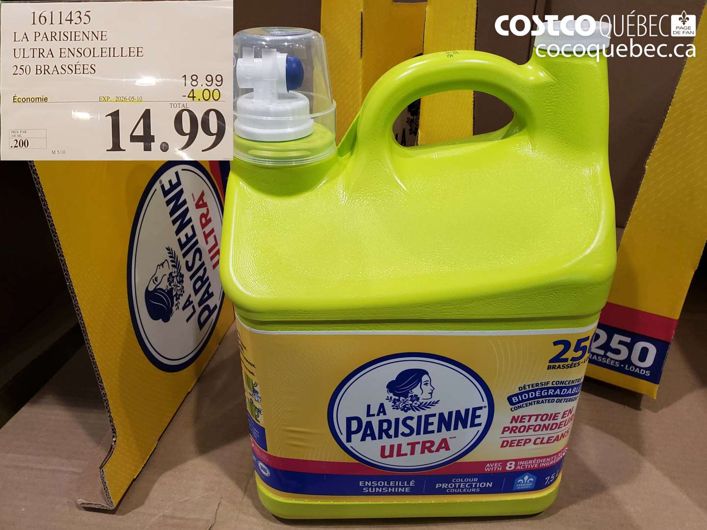 1611435 LA PARISIENNE ULTRA ENSOLEILLEE 250 BRASSEES ($4.00 INSTANT SAVINGS EXPIRES ON 2026-05-10) $14.99