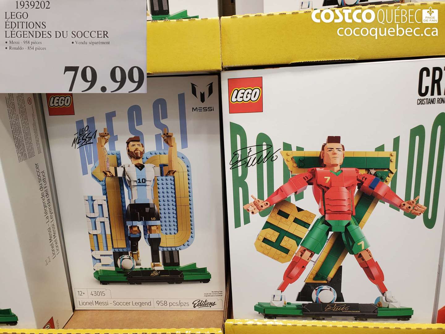 1939202 LEGO ÉDITIONS LÉGENDES DU SOCCER $79.99