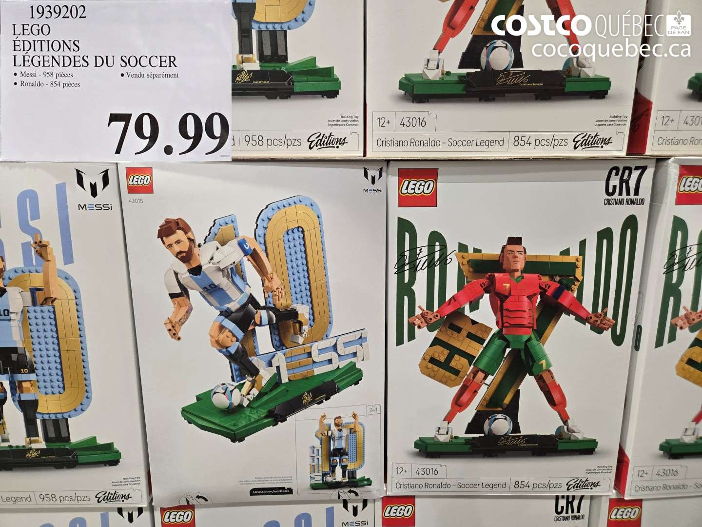 1939202 LEGO ÉDITIONS LÉGENDES DU SOCCER OFF $79.99