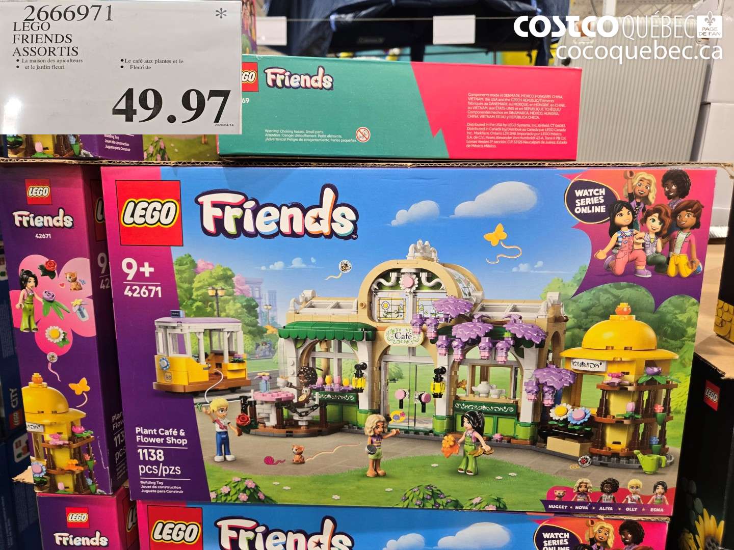 2666971 LEGO FRIENDS ASSORTIS $49.97