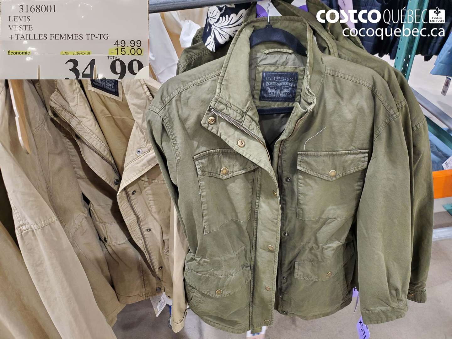3168001 LEVIS VESTE ($15.00 INSTANT SAVINGS EXPIRES ON 2026-05-10) $34.99